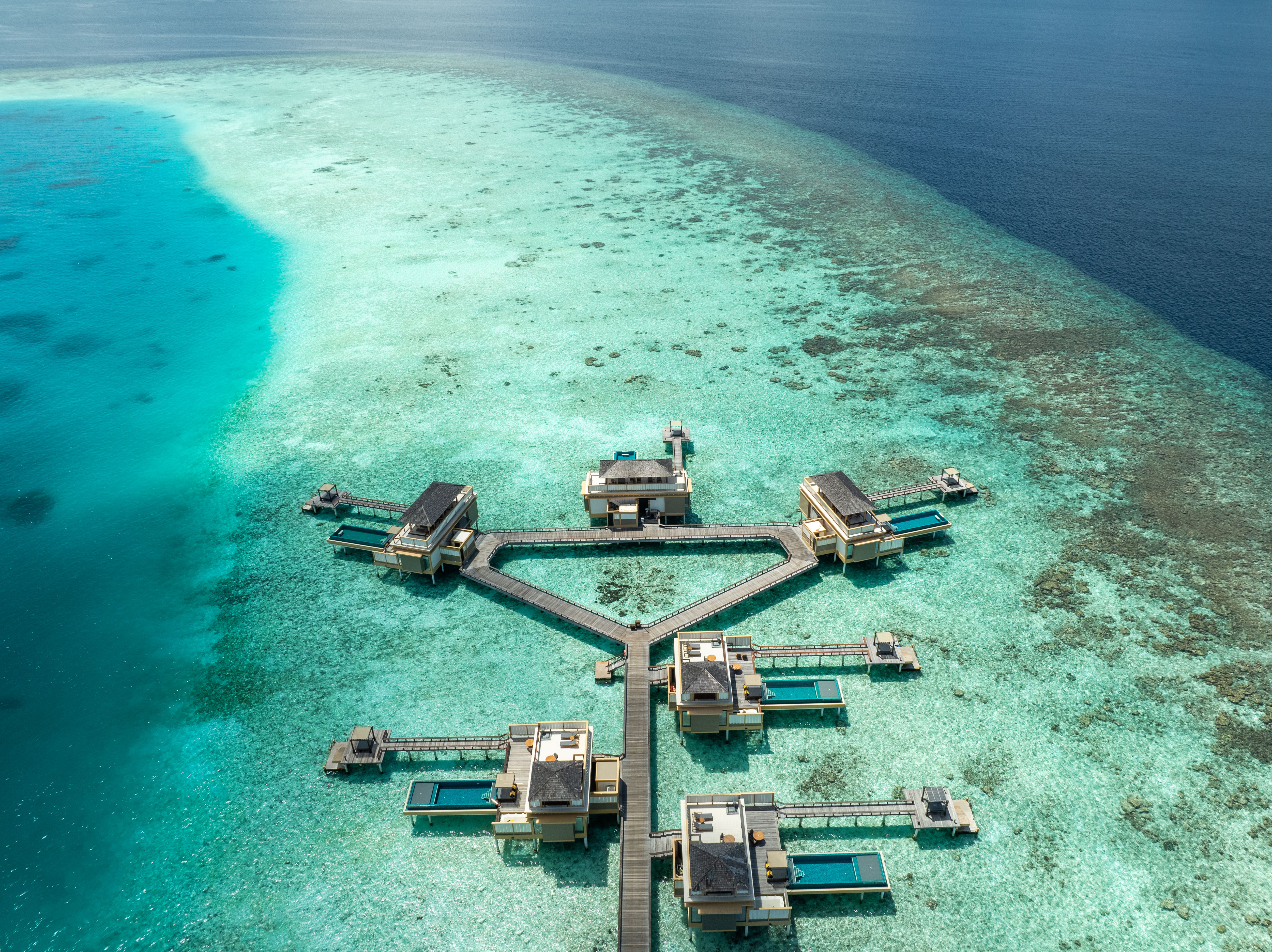 Velavaru_Deluxe InOcean 2Bedroom Pool Villa_Aerial